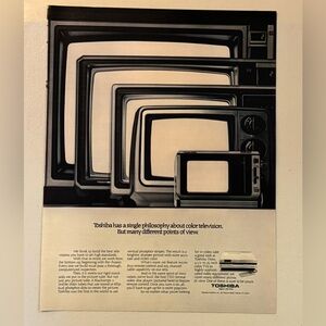 5/$20 Toshiba 1981 Advertisement (Life Magazine print)